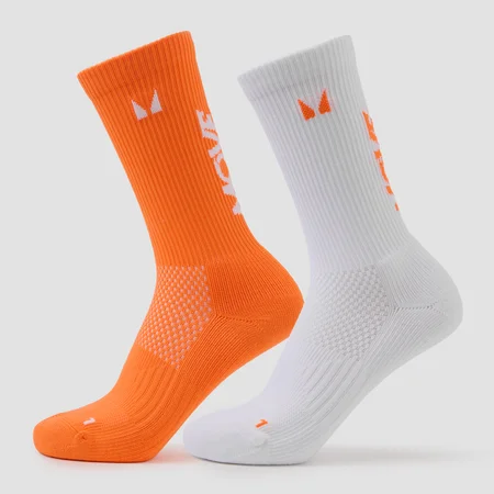 Bežecké ponožky MP Move Club (2-balenie) – oranžové