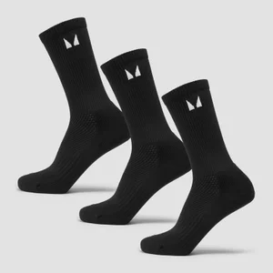 Bežecké ponožky MP (3-balenie) – čierne - Size UK 2-5