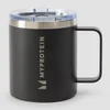 Recyklovaný kovový hrnček na kávu Myprotein s objemom 350 ml – čierny