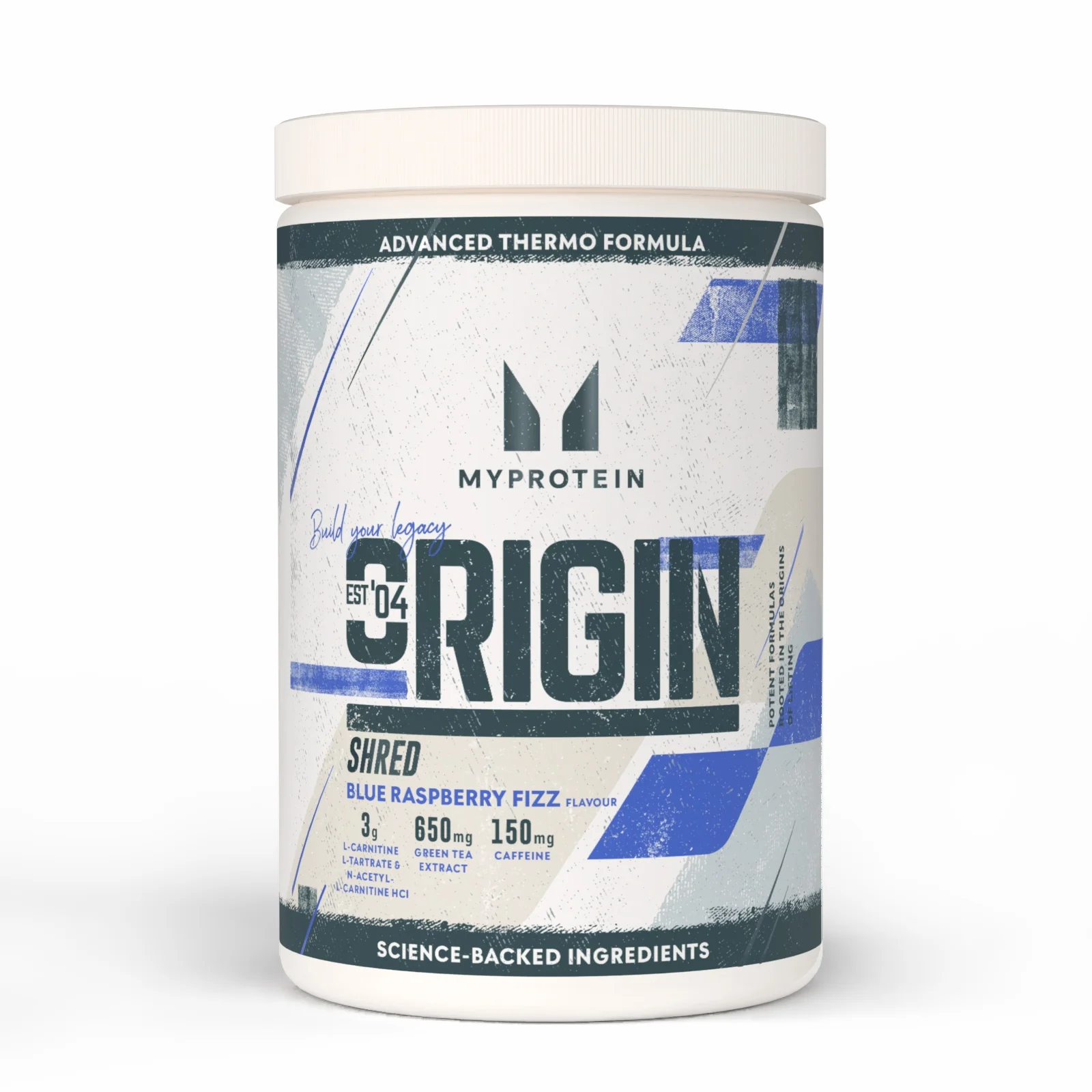 Origin Shred Pre-Workout - 60SERVINGS, 660g - Blue Raspberry Fizz Obrázok 1