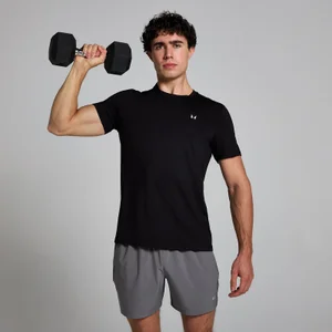 Pánske mriežkované tričko MP Active Grid – čierne - Size XS