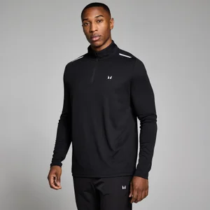 MP pánska mikina Active Gridded 1/4 Zip - Čierna - Size S