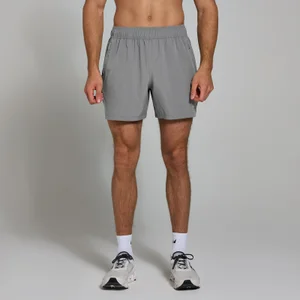 Pánske tkané kraťasy MP Active s 13 cm dlhým rozkrokovým švom – sivé - Size M