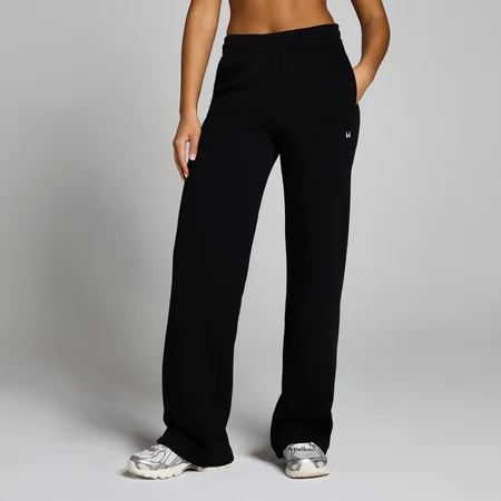Dámske jogger nohavice MP Basics s vysokým rovným strihom – čierne