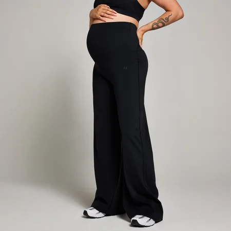 MP dámske materské wide leg legíny - Čierna