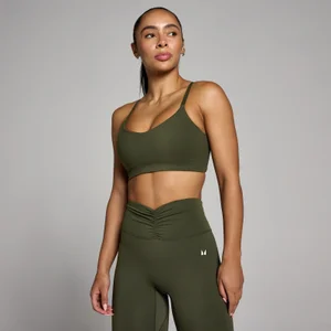 MP dámska športová podprsenka Tempo - Lesná zelená - Size XS
