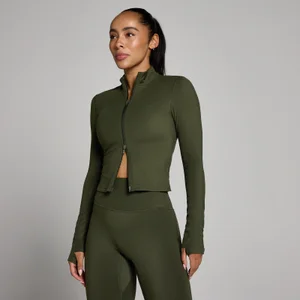 MP dámska skrátená bunda Tempo - Lesná zelená - Size XS