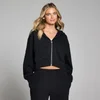 MP dámska lifestyle mikina na zips - Vypraná čierna