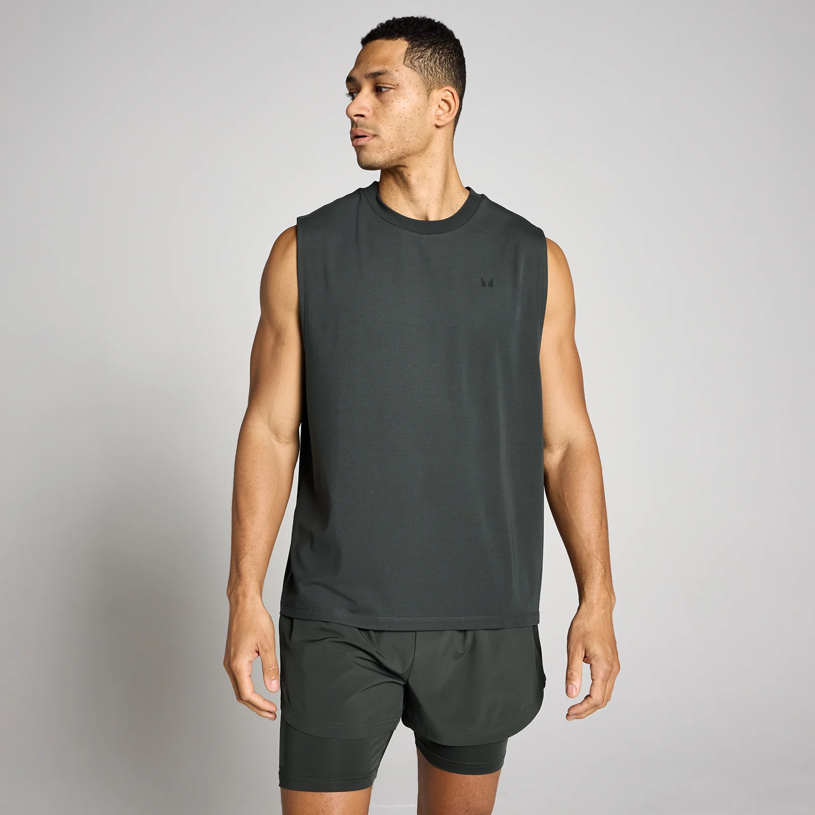 MP pánske oversized tielko Cotton Modal - Vypraná čierna - S Obrázok 1