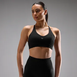 MP dámska bezšvová športová podprsenka Tempo Ultra - Čierna - Size M