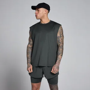 MP pánske Hybrid oversized sieťovinové tielko - Vyprané čierna - Size XS