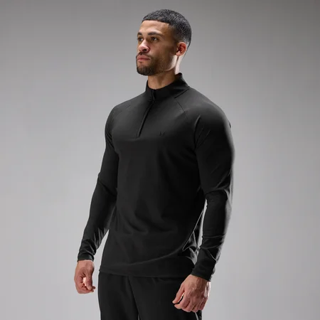 MP pánsky tréningový ultra jersey top 1/4 zips - Čierna