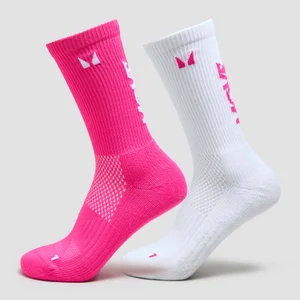 MP Move Club bežecké ponožky (balenie 2 páry) - Candy ružová - Size UK 9-11