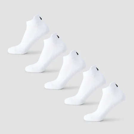 MP unisex nízke ponožky (5 párov) - Biela