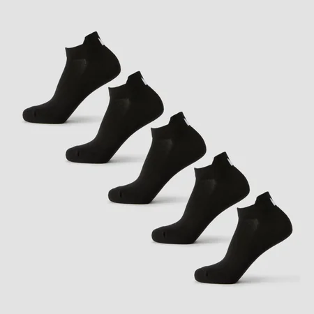 MP unisex nízke ponožky (5 párov) - Čierna