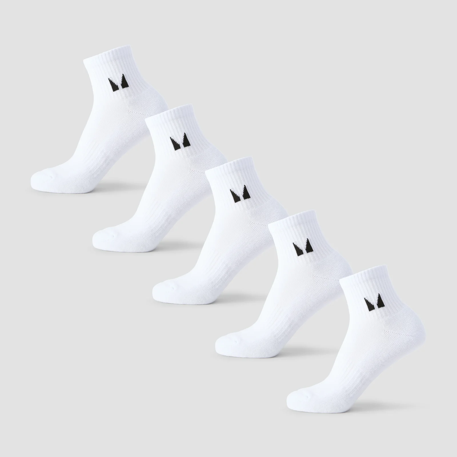 MP unisex členkové ponožky (5-balenie) - Biela - UK 6-8 Obrázok 1