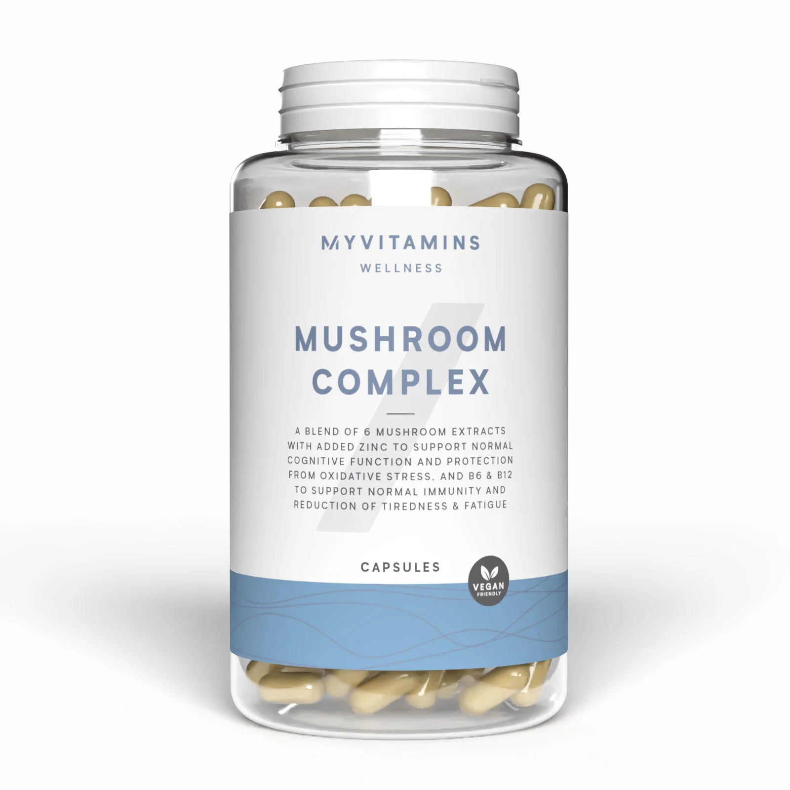 6 In 1 Kapsuly s hubovým komplexom - 60CAPSULES, 30servings Obrázok 1