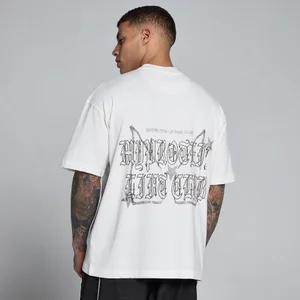 MP pánske tričko Lift Graphic Washed Oversized - Vintage biela - Size S