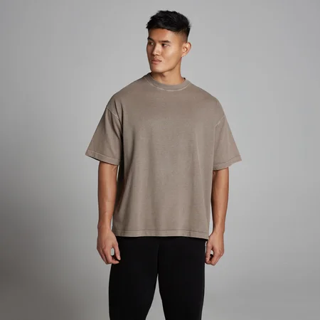 MP pánske vypraté oversized bavlnené tričko - Falcon