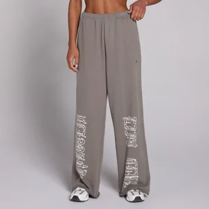 MP dámske tepláky Lift Graphic Lifestyle s rovnou nohavicou - Tmavohnedá - Size XXL