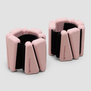 Myprotein silikónové závažia na členky/zápästia v taške (1 lbs) - Ružová - Colour Blush