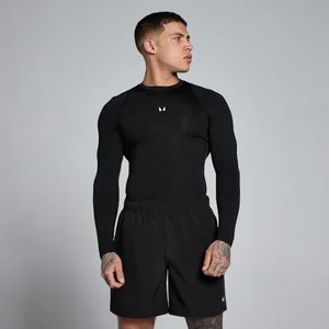 MP pánska tréningová vrstva s dlhým rukávom - Čierna - Size XS