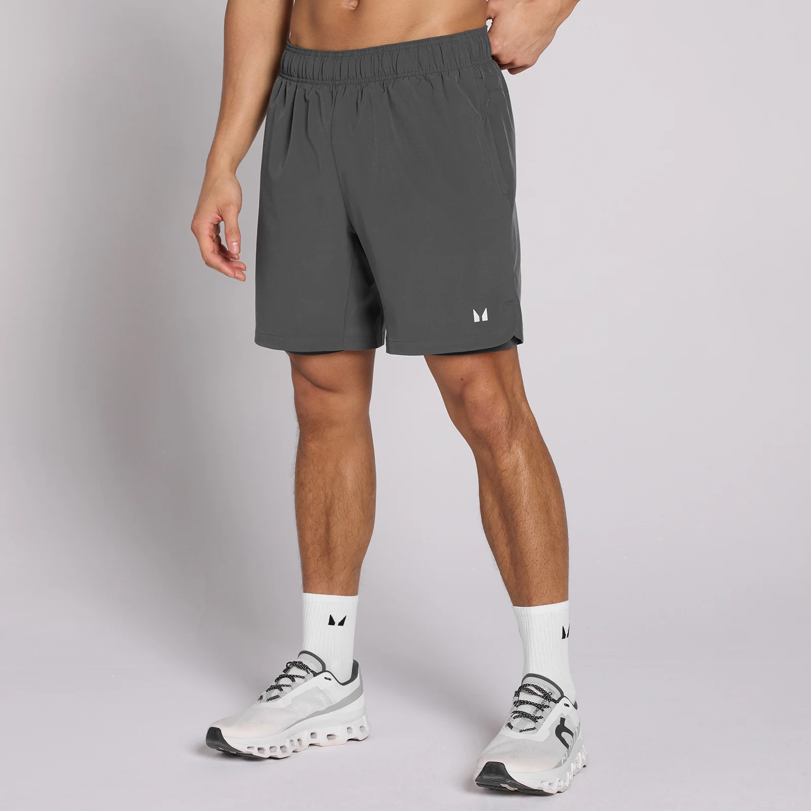 MP Men's 7" 2-in-1 Training Shorts - Dark Grey - L Obrázok 1