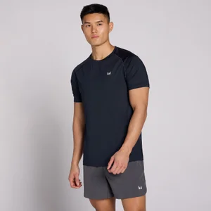 MP pánske tréningové tričko s krátkym rukávom - Tmavomodrá - Size L