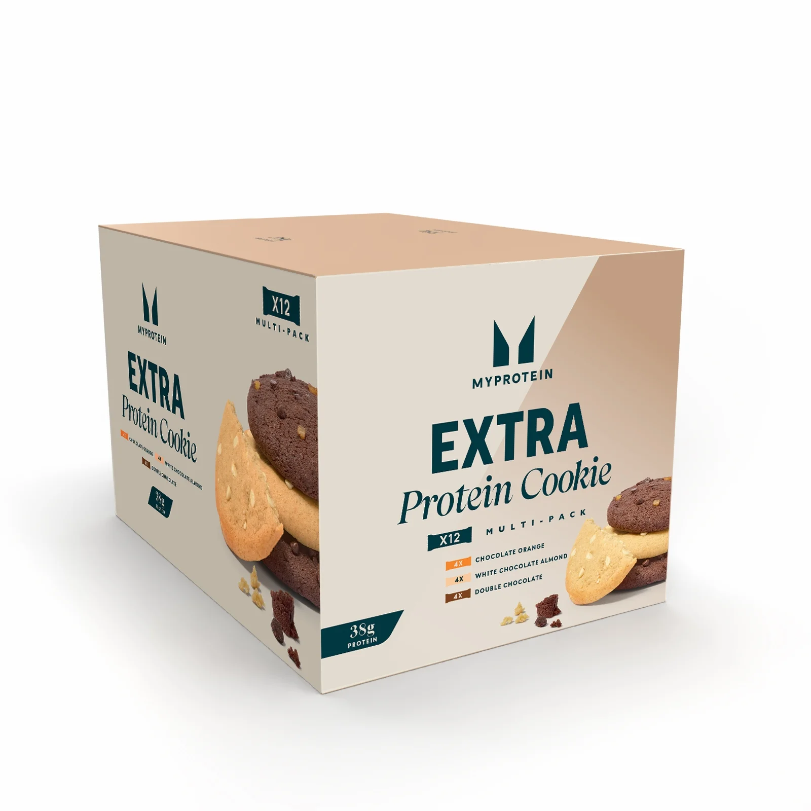 Extra Protein Cookie Variety Box | 12 Cookies - 12cookies - Chocolate, Variety Obrázok 1