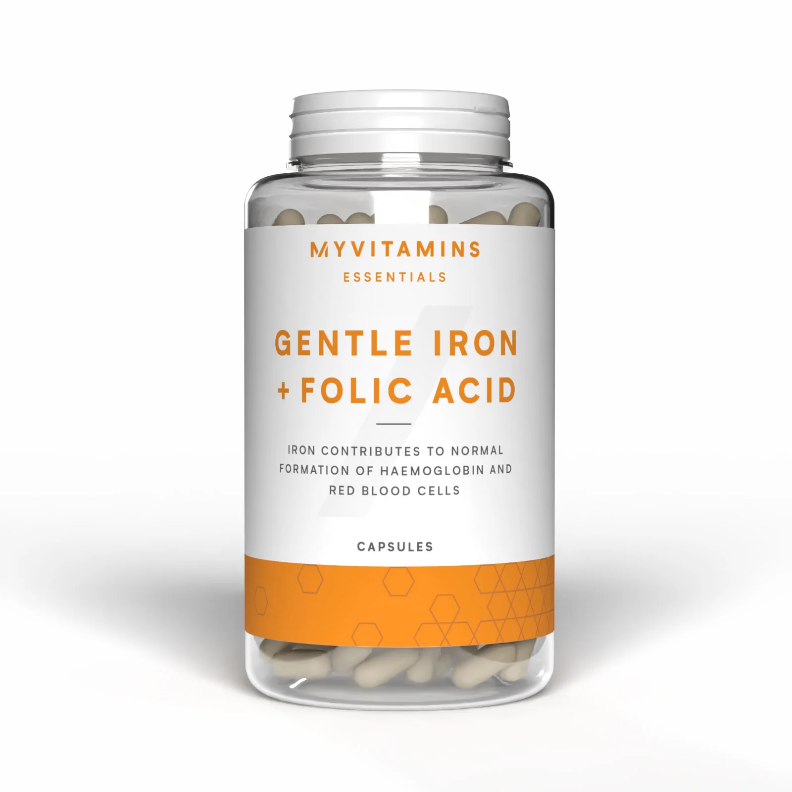 Gentle Iron Bisglycinate + Folic Acid - 30 Capsules, 30Porcií - Neochutený Obrázok 1