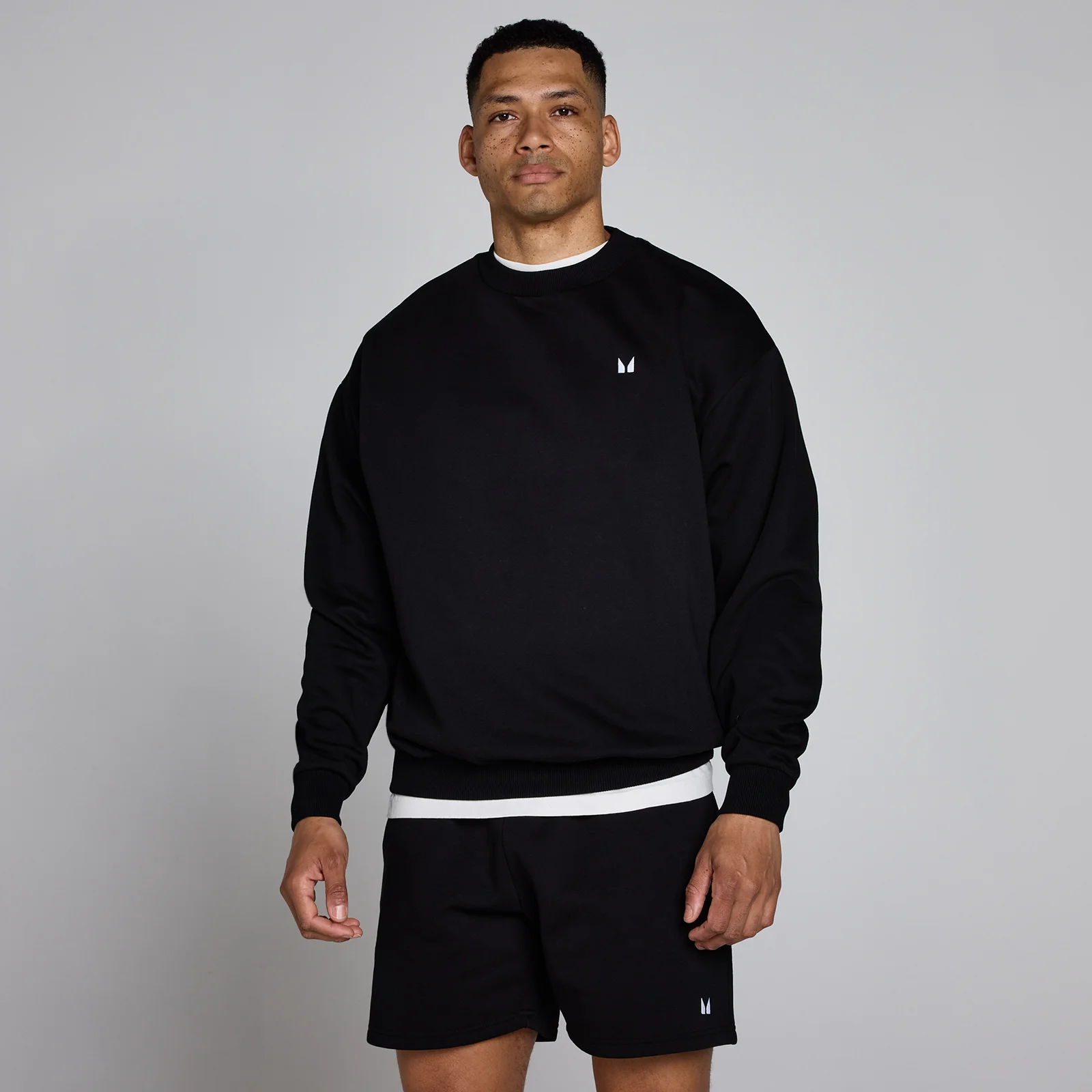 MP Men's Rest Day Oversized Sweatshirt - Black - M Obrázok 1