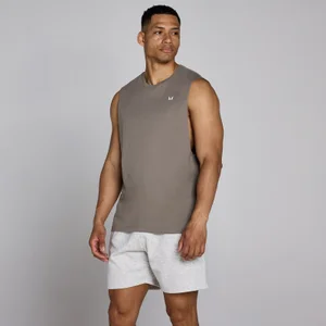 MP pánske tielko na odpočinkový deň - Sivohnedá - Size L