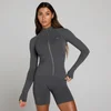 MP dámska bunda Tempo Ultra Seamless na celý zips - Robustná sivá