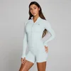 MP dámska bunda Tempo Ultra Seamless na celý zips - Modrá aura