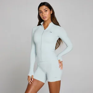 MP dámska bunda Tempo Ultra Seamless na celý zips - Modrá aura - Size XS