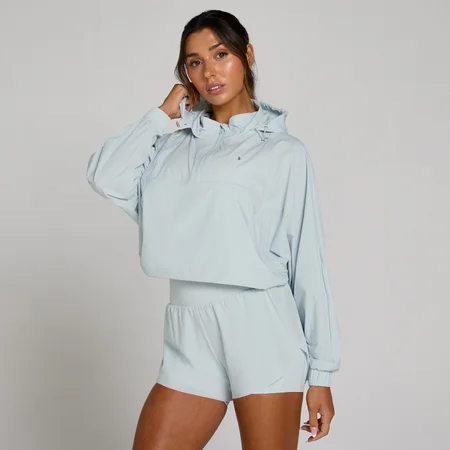 MP tkaná bunda Tempo Ultra 1/4 zip pre ženy - Svetlomodrá