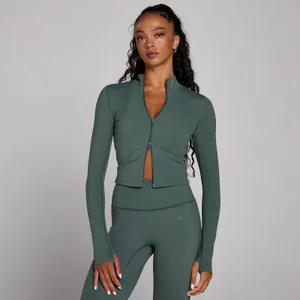 MP skrátená bunda Tempo pre ženy - Oblačná zelená - Size XS