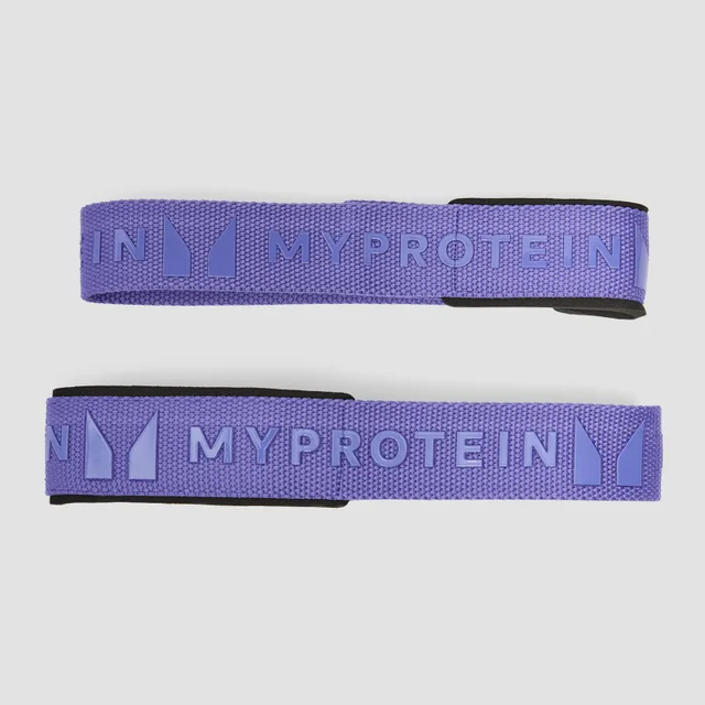 Myprotein silikónové zdvíhacie popruhy s úchopom v taške - Power Indigo