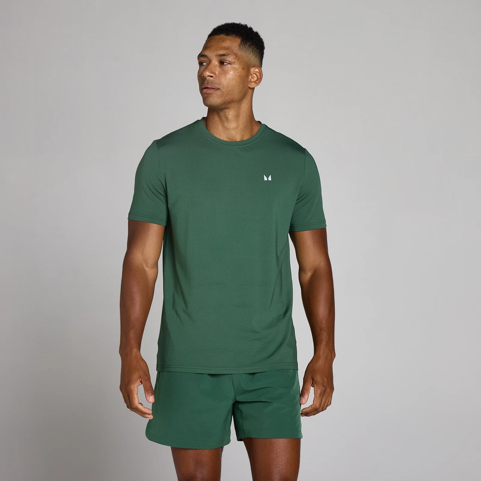 MP Men's Training Grid T-Shirt - Racing Green - M Obrázok 1