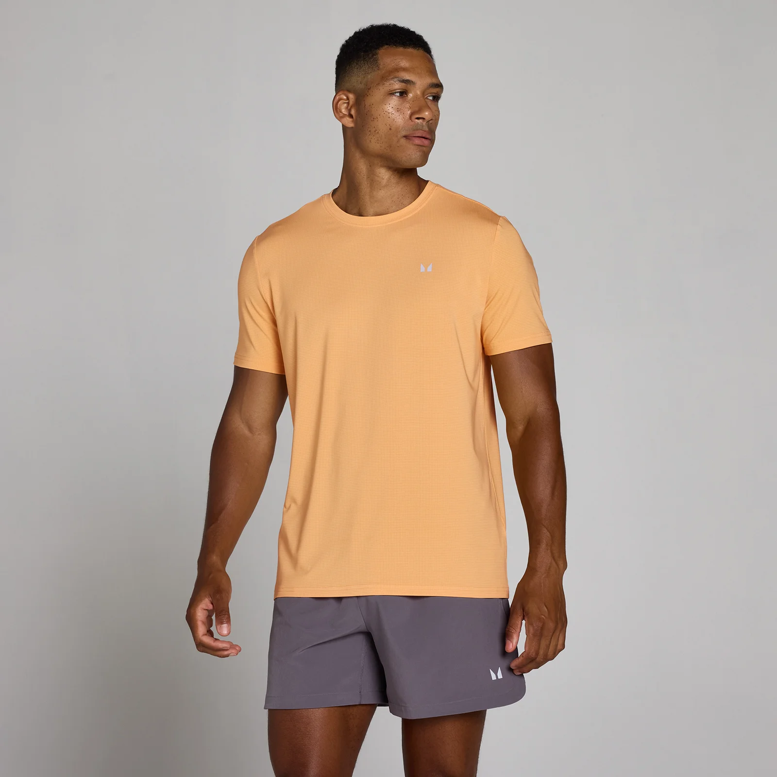 MP Men's Training Grid T-Shirt - Apricot - M Obrázok 1