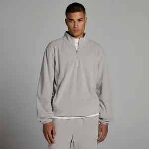 MP pánska fleecová mikina so zipsom 1/4 - Sivá - Size L