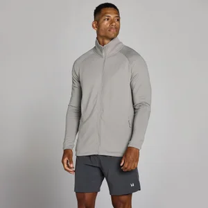 MP tréningová mikina Ultra Gridded Zip Through pre mužov - Chalk Grey - Size XL