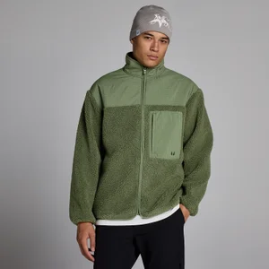 MP pánska borg fleecová bunda - Olivová - Size XS