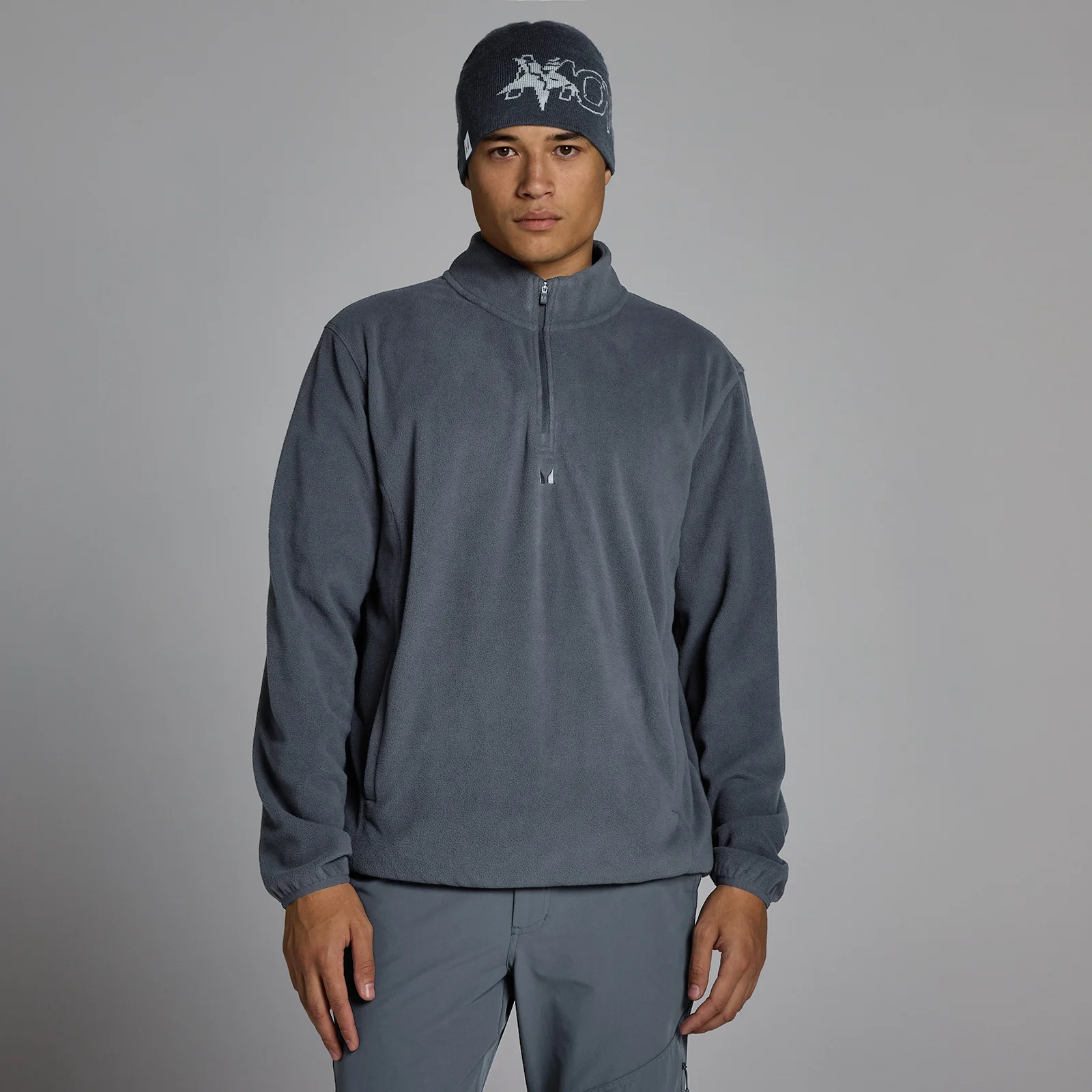 MP pánska mikina fleece 1/4 zips - Granite - M Obrázok 1