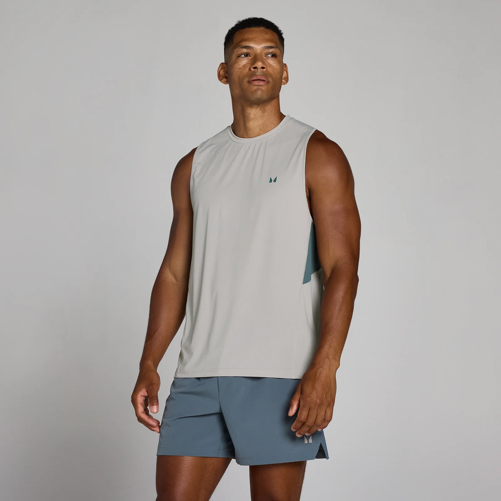 MP Men's Training Ultra Mesh Tank - Chalk Grey - XS Obrázok 1