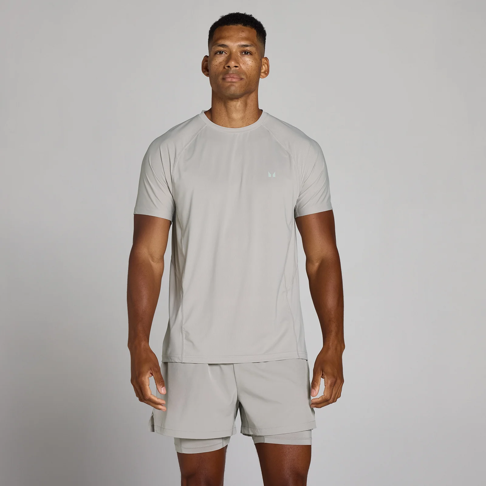 MP Men's Training Ultra Mesh T-Shirt - Chalk Grey - XS Obrázok 1