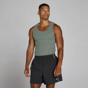 MP pánske rebrované tielko Lift muscle fit - Gunmetal - Size M