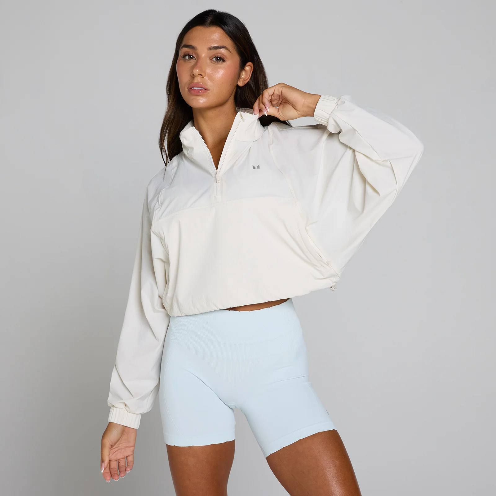 MP Women's Tempo Ultra 1/4 Zip Woven Jacket - Mist - S Obrázok 1