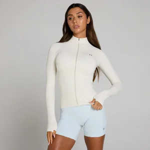 MP dámska bunda Tempo Ultra Seamless so zipsom - Mist/Silver - Size L