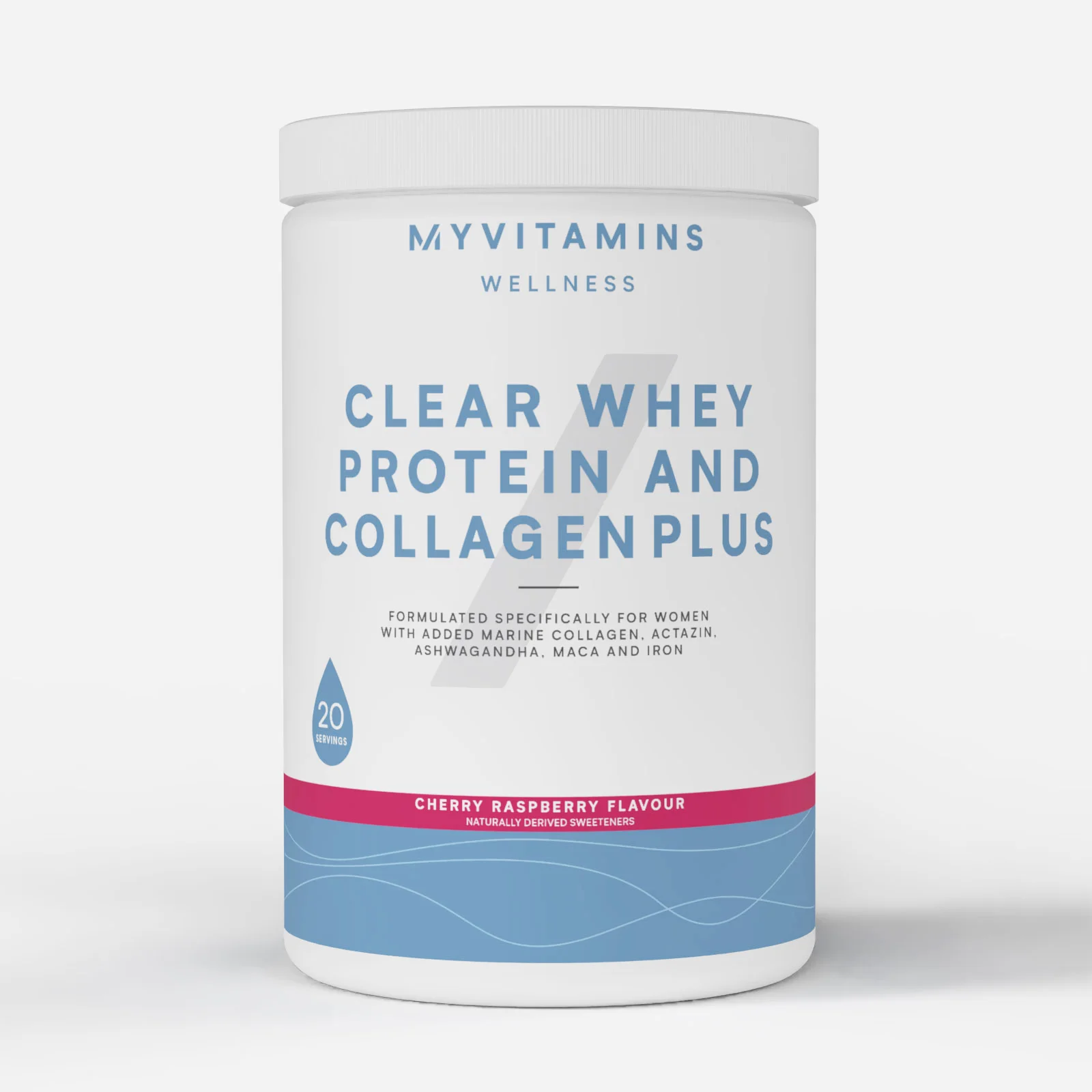 Clear Whey Protein and Collagen Plus - 486G - 20Porcií - Cherry Raspberry Obrázok 1